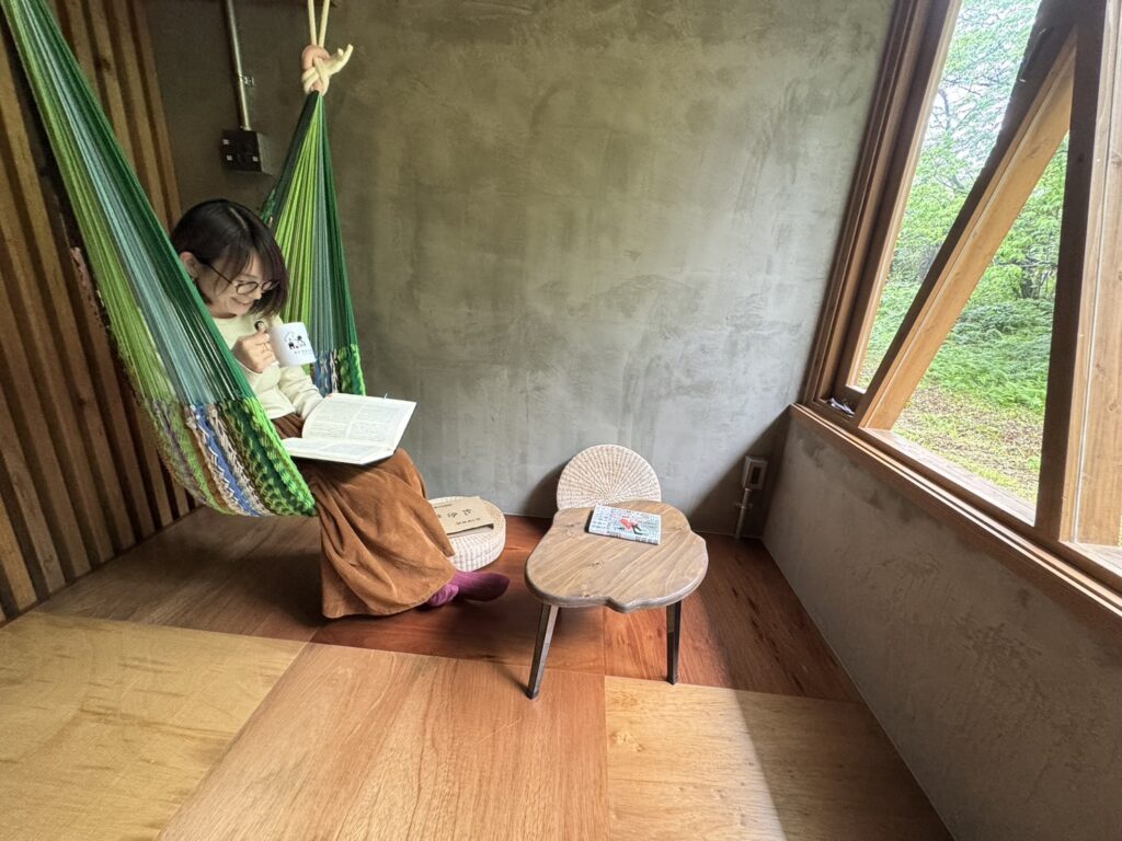 やんばるの森の中でゆっくりと過ごす